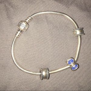 Pandora bracelet with birthstone charm